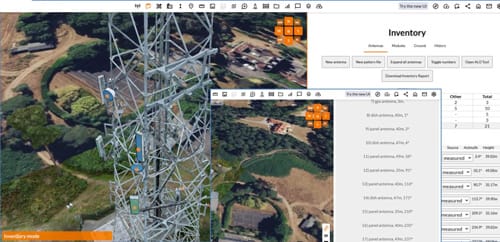 Example of a telecoms inventory audit using digital twin